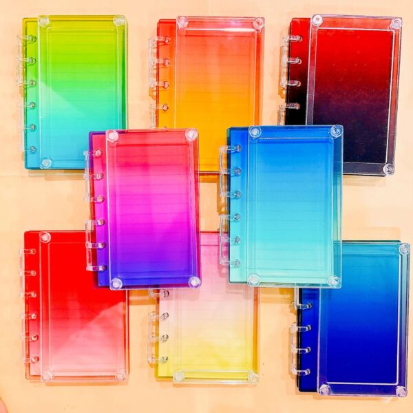 Wholesale Color gradient shake acrylic notebook TK explosions exquisite loose-leaf diy shake A7A5