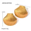 oly-bb2b207d7131f531449f18b48d47bb31 Wholesale 304 Stainless Steel Starfish Shell PVD Coated 18K Real Gold Plated Real Gold Plated Casual Beach Classic Style Waterproof Non Tarnish Cuban Link Chain Curb Chain Rings Earrings