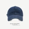 Wholesale Top Quality! Korean Style Washed Denim Peaked Cap Spring Embroidered Letters Sun Protection Casual Baseball Cap Women's Old Style