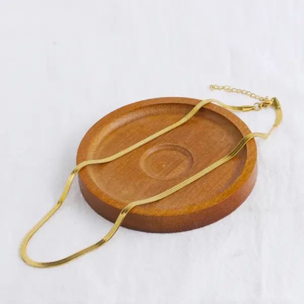 Wholesale Titanium Steel Hip-Hop Solid Color Plating Layered Necklaces