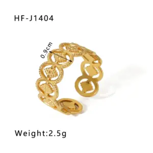 HF-J1404-Gold / Adjustable Opening