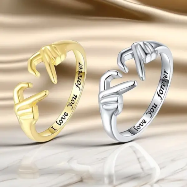 Wholesale Gold-Plated Copper Rings Couple Open Rings Simple Round And Ring Shape European Hand Jewelry For Men And Women