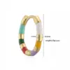 Wholesale 1 Pair Elegant Cute Sweet Round Enamel Plating Copper 18K Gold Plated Earrings