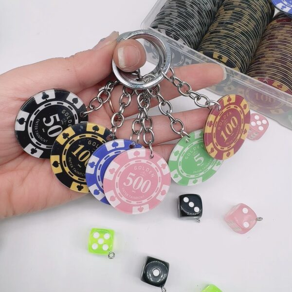Wholesale All-in-one chip keychain chip pendant key chain anti-fraud bag Car pendant without function