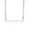 Wholesale PVD Coated Real Gold Plated Letter 304 Stainless Steel MAMA Simple Style Waterproof Non Tarnish 304 Stainless Steel Lobster Trigger Clasp Closure Necklace