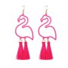 Wholesale Earrings Creative All-match Flamingo Tassel Pendant Earrings Simple Street Shooting Explosions Jewelry