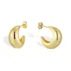 Wholesale 1 Pair Casual Commute Solid Color Copper Ear Studs
