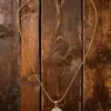 Wholesale Conch Waterproof Non Tarnish Necklace For Women, 18K Real Gold Plated 304 Stainless Steel With Zircon Inlay And Box Chain