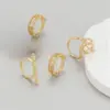 Wholesale Unisex Round Open Rings Featuring Waterproof Non Tarnish Copper With 14K Real Gold Plated Electroplated Finish And Zircon Inlay