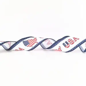 6.3CM Independence Day Ribbon (2m-21g) / English Map
