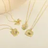 Wholesale Hot-Selling Retro Fashion Dinosaur Design Pendant Collarbone Chain Copper Necklace Halloween Matching
