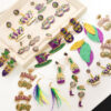 oly-bc61fc2eccb24e46363d31742ff94bed Wholesale Carnival Earrings Fashion Fashion English Alphabet Color Niche Design Sense Earrings for Women