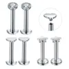 Wholesale Fashion Star Heart Shape Stainless Steel Plating Zircon Lip Stud