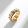 Wholesale Selling Star Moon Sun Titanium Steel Ring Ring Rotatable Decompression Ring Stainless Steel Hand Jewelry