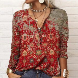 Floral red / L