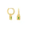 Wholesale 1 Pair Simple Style Classic Style Solid Color Inlay Copper Zircon Earrings