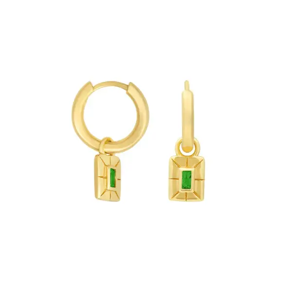 Wholesale 1 Pair Simple Style Classic Style Solid Color Inlay Copper Zircon Earrings