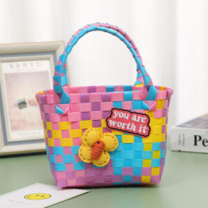 Pink Blue yellow butterfly letter size height 15 width 16 side width 9