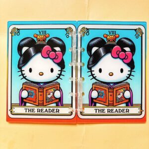 A795-hello kitty tarot notebook (with inner pages and buckles)