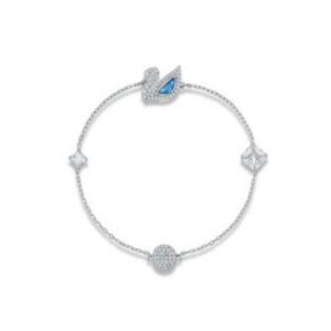 Magnetic blue swan bracelet