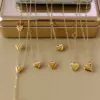 Wholesale 18K Gold Plated 304 Stainless Steel Vacuum Electroplating (In Furnace) Heart-Shaped Elegant O-Chain Box Chain/Square Pearl Chain Necklace Suitable For Women To Wear On Valentine's Day Or Dates