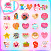 oly-bcb3a0f6b70d2669891ff0e4744cab04 Wholesale 50 pieces I LOVE YOU MOM stickers Happy Mother's Day flowers bouquet baking cake label stickers
