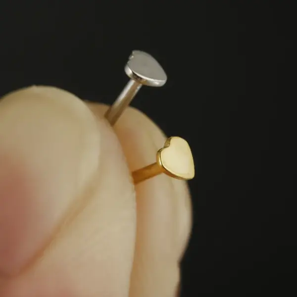 oly-bcb3c1fe1b0fe4261ab8c70c2dd439cb Wholesale Fashion Star Heart Shape Flower Stainless Steel Plating Nose Studs Nose Pin