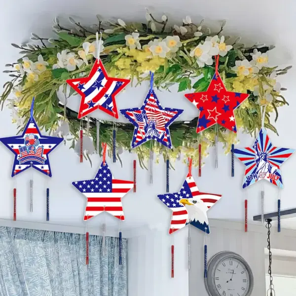 Wholesale Independence Day Paper Wind Chime For Event And Party Supplies, Ideal For Festive Venue Decoration