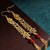 oly-bcbaae0854c652a59399a8130046aaf6 Wholesale Style Long Scripture Nanwo Amitabha Tassel Earrings National Style Not Falling Valentine's Day Gift Souvenir