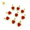 oly-bce7828dfd6ea6c992717a3445c7d004 Wholesale 18K Gold Plated Copper Color Retention Zircon Heart-Shaped Birthstone Pendant DIY Jewelry Hanging Water Plated Imitation Gold Geometric