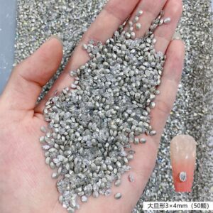 Pointed bottom white pointed bottom zircon 3*4 large denier shape / 1w (original black gold paper packaging)