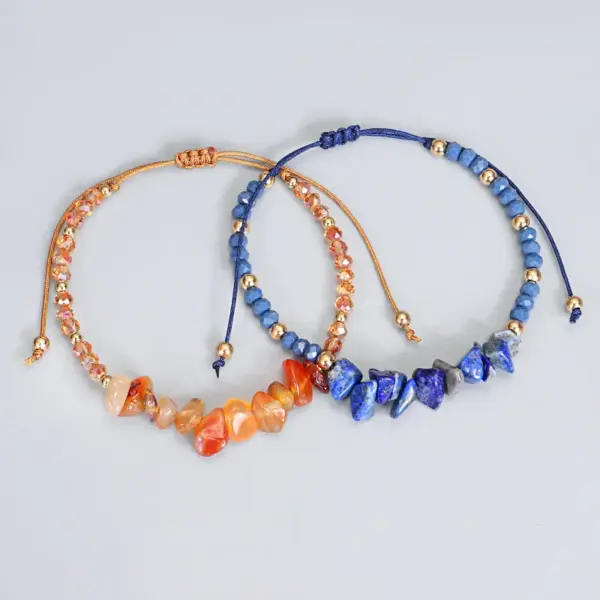 oly-bd16b8c9de06e6e1b7455697b5cc0a7f Wholesale Fashion Irregular Colorful Solid Color Natural Stone Seed Bead Handmade Bracelets In Bulk