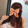 oly-bd54855b8297351ccea15e658fe57dfa Wholesale pure color temperament bow hairpin college style Japanese JK ponytail clip duckbill clip girl hair accessories
