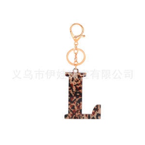 L / Leopard print letters