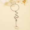 oly-bd73a973444122e7c676d44b25cd6303 Wholesale Halloween Jewelry Niche Elegant Snake Spider Chain Ring Bracelet One-piece Finger Bracelet for Women