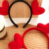 oly-bd7417c6849f14927b08a7284608e943 Wholesale Valentine's Day Headwear Cute Red Love Hair Band Tanabata Bridesmaid Wedding Funny Hair Card Girl Headband Hair Accessories Women