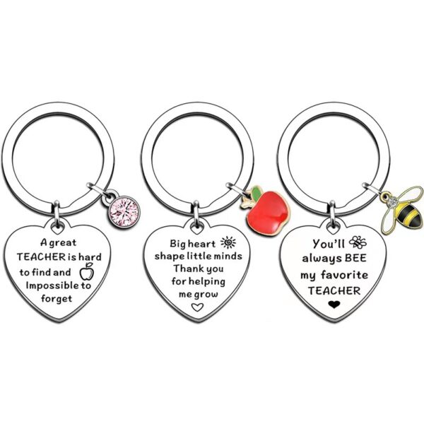 oly-bd74ade02e501805c7dd697c58f34f68 Wholesale Lady teacher gift teacher thanks gift Valentine's Day Christmas teacher gift metal Apple Keychain