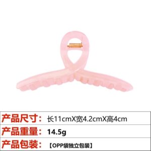 3#11cm pink ribbon clip