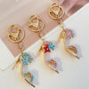oly-bd8fe73764acd209c6bb6a880019b379 Wholesale Color Diamond High Heels Car Keychain Bag Accessories Pendant Key Chain Small Gift Hanging Buckle