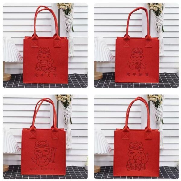 oly-bd99aa6cc1e313ab07d277a46351134e Wholesale Felt Tote Bags in Stock, Large Capacity Commuter Storage Bags, Shopping Bags, Gift Felt Bags, Year Limited Edition