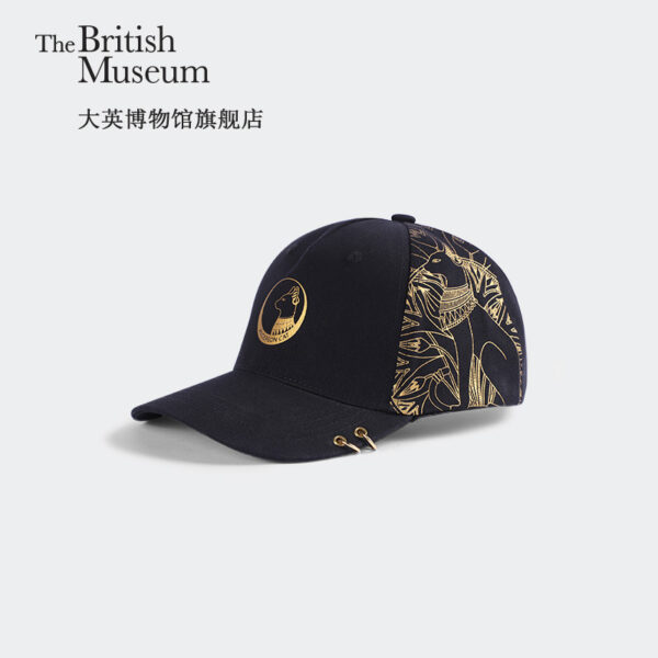 Wholesale British Museum official Gaia Anderson Cat Black Gold version peaked cap baseball cap cute creative trendy cool