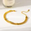 oly-bdc468b646b4b2ff9c05e4d04e5ce352 Wholesale Independence Day Sun Jewelry Set For Women, 18K Gold Plated 304 Stainless Steel With 0.03µm Coating And Mesh Chain