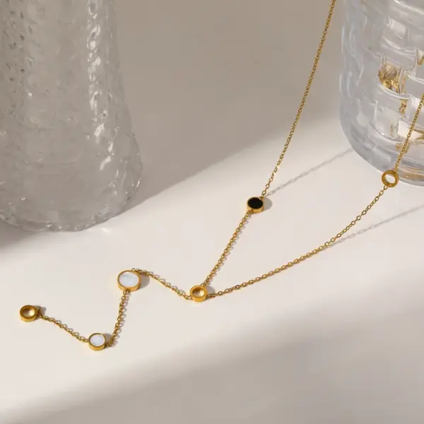 Wholesale Lucky Heart Electroplated Pendant Necklace For Women In 18K Real Gold Plated 304 Stainless Steel With PVD Coated Cable Chain