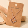 oly-bdced20fc7d18a9f93bb6dbf129594f6 Wholesale fashion women's clover necklace light luxury elegant simple Mori niche pendant jewelry