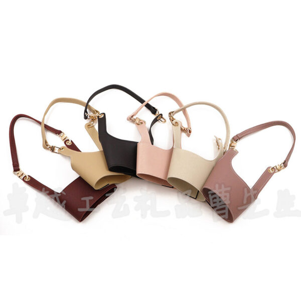 oly-bdddb095c47aaf680fb0fb3528900f8f Wholesale Taiwan's Best-Selling Pu Leather Handheld Cup Cover, Satchel Milk Tea Cup, Insulated and Ironing Handbag, Style Cup Cover
