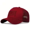 oly-bde2743615619a8e51cfe29978860b10 Wholesale American Flag Women's Casual Outdoor Baseball Cap With Curved Brim, Polyester Material Featuring Embroidery