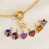 Wholesale Sweet Pendant Featuring American Flag Pattern, Perfect For Stylish Accessories