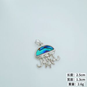 Jellyfish -- Silver Abalone Shell