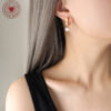 Wholesale  Imitation Pearl Niche Earrings One Decoration Three Wear  Valentine's Day Gift Earrings Jewelry