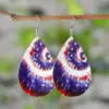 Wholesale 1 Pair Elegant Retro Simple Style Water Droplets Pu Leather Drop Earrings